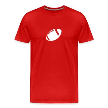 American Football - Men's Premium Organic T-Shirt - red - Front - Damien (186cm)