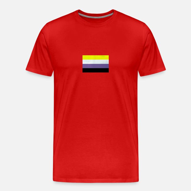Nonbinary Pride Flag - Männer Premium Bio T-Shirt - Rot