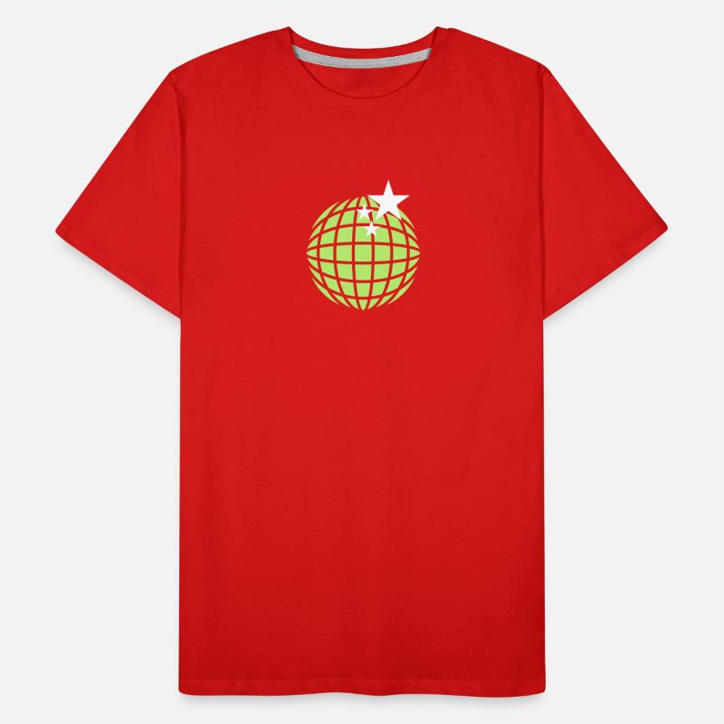 Boule disco / globe disco (2c) T-shirt bio Premium Homme