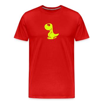 Dinosaurier - Tyrannusaurus Rex - T-shirt bio Premium Homme - rouge - Devant - Damien (186cm)