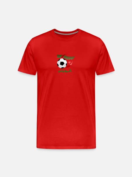 algeria fußball federation - Männer Premium Bio T-Shirt - Rot