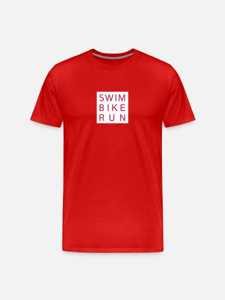 Course de vélo - T-shirt bio Premium Homme - rouge