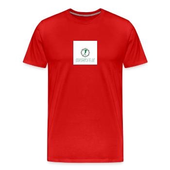 Hustle grün - Männer Premium Bio T-Shirt - Rot - Vorne - Damien (186cm)