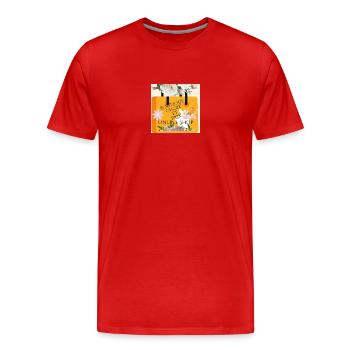 SHOP-AUSWAHL UND PREIS - Männer Premium Bio T-Shirt - Rot - Vorne - Damien (186cm)