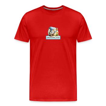 Dwarf and Butterfly Dwarf Class Design - Men's Premium Organic T-Shirt - red - Front - Damien (186cm)