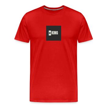 BIG KING - Männer Premium Bio T-Shirt - Rot - Vorne - Damien (186cm)