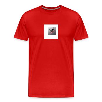 Naturel - T-shirt bio Premium Homme - rouge - Devant - Damien (186cm)