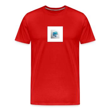 Naturel - T-shirt bio Premium Homme - rouge - Devant - Damien (186cm)