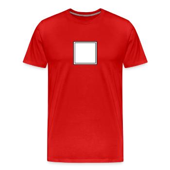 Casé - T-shirt bio Premium Homme - rouge - Devant - Damien (186cm)