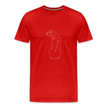 Rhodesian Ridgeback - Männer Premium Bio T-Shirt - Rot - Vorne - Damien (186cm)
