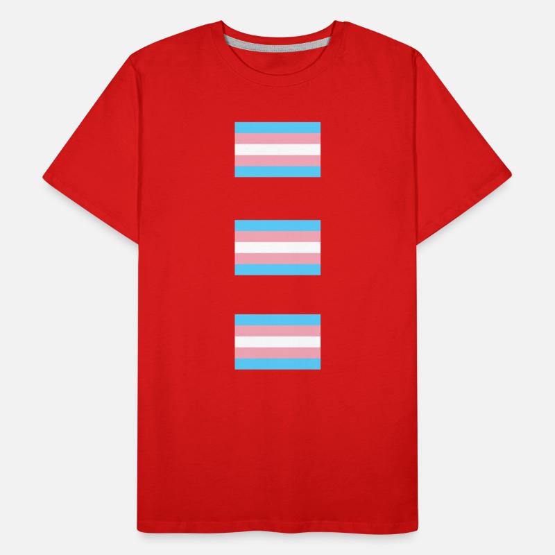 Trans Pride Flags   Men's Premium Organic T-Shirt