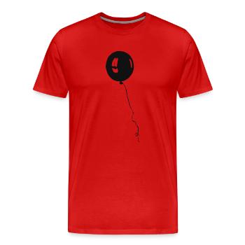 luftballon-v10 [Konvertiert].png - Männer Premium Bio T-Shirt - Rot - Vorne - Damien (186cm)