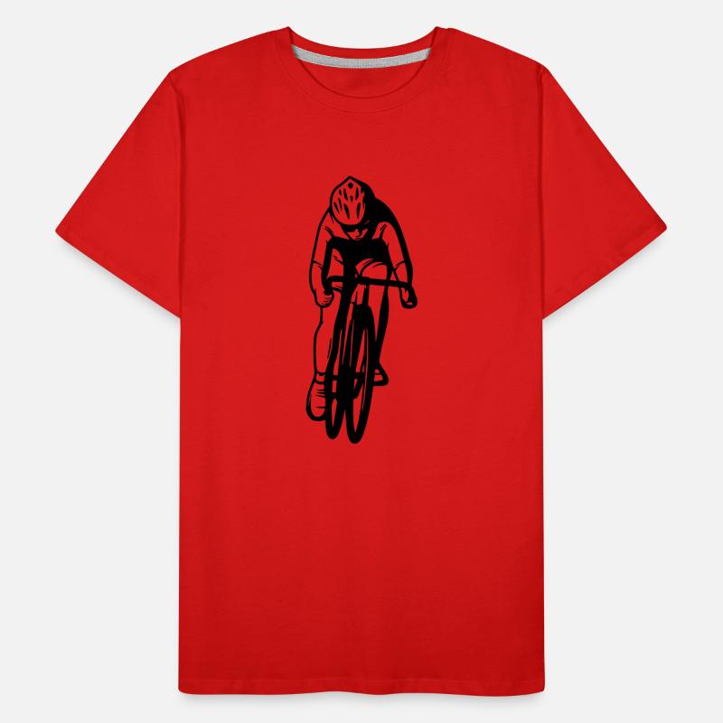 Conception de vélo de route T-shirt bio Premium Homme