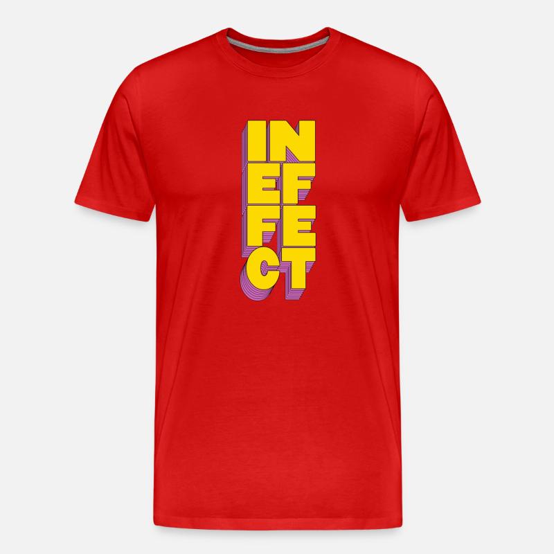 Tatsächlich - Männer Premium Bio T-Shirt - Rot