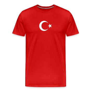 Turquie - T-shirt bio Premium Homme - rouge - Devant - Damien (186cm)