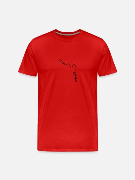 hangman_drawing - Men's Premium Organic T-Shirt - red