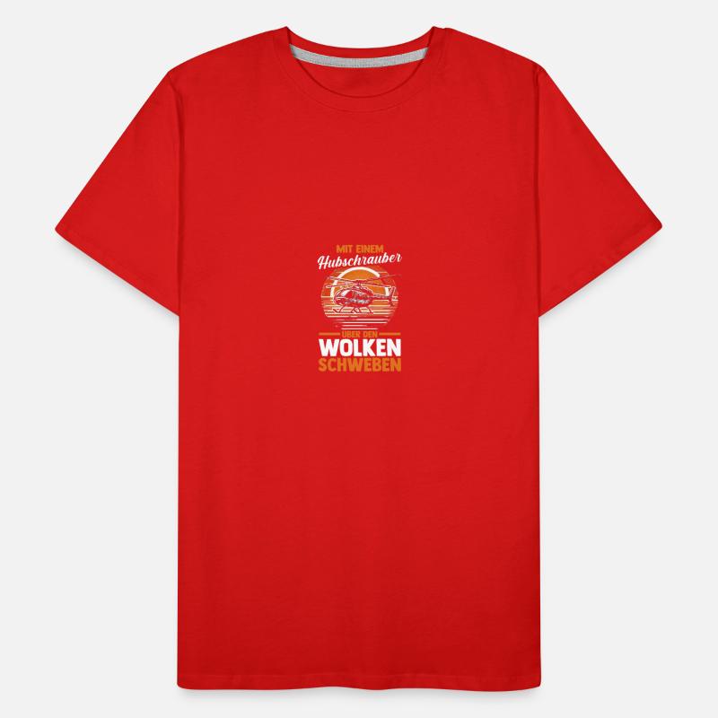 Pilot Helicopter Helicopter Men's Premium Organic T-Shirt