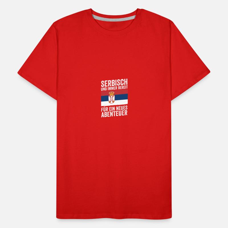 Serbe Serbe Serbie T-shirt bio Premium Homme