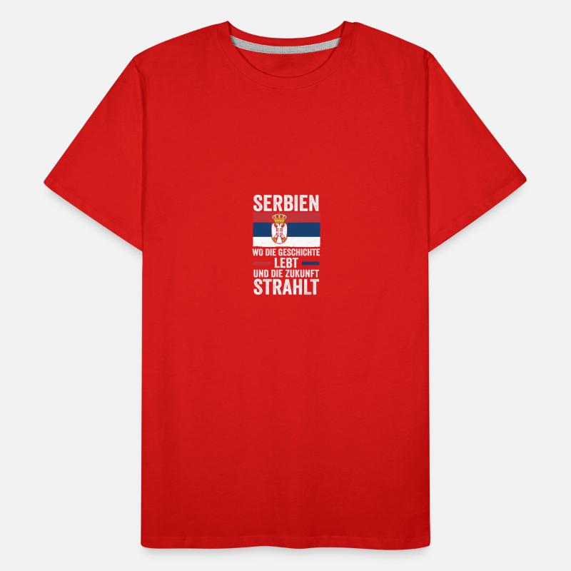 Serbe Serbe Serbie T-shirt bio Premium Homme