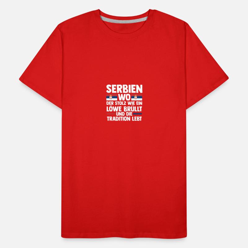 Serbe Serbe Serbie T-shirt bio Premium Homme