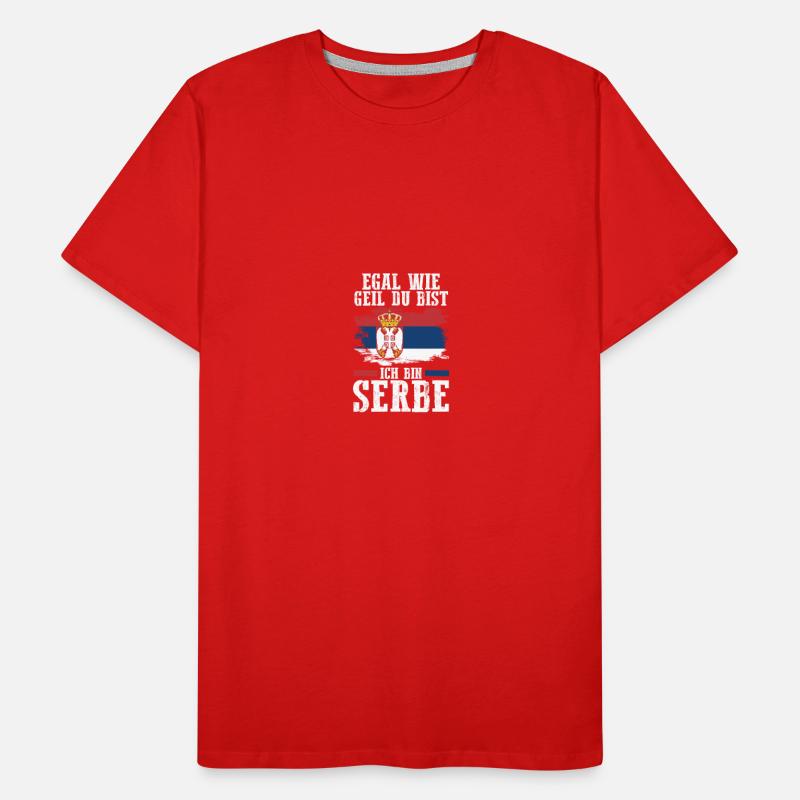 Serbe Serbe Serbie T-shirt bio Premium Homme