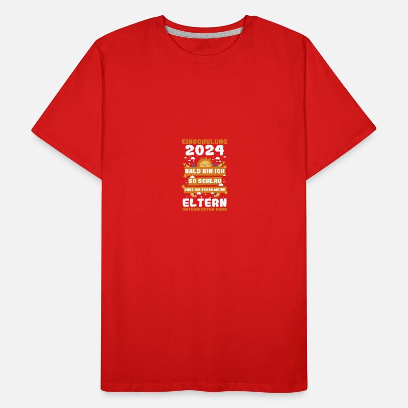 First Grade Elementary School 2024 Gift Men's Premium Organic T-Shirt