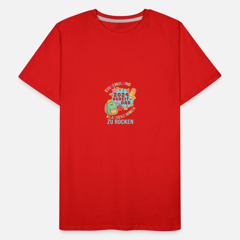 First Grade Elementary School 2024 Gift Men's Premium Organic T-Shirt