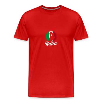 Italie Italien Italien Italie - T-shirt bio Premium Homme - rouge - Devant - Damien (186cm)