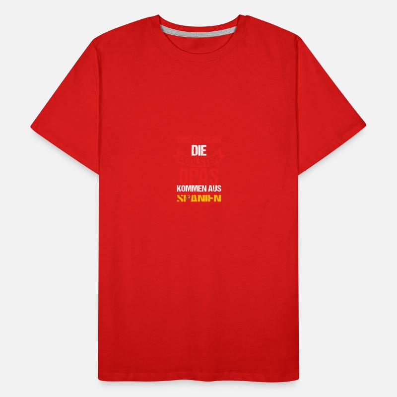 Spanier Opa Großvater Spanien Männer Premium Bio T-Shirt