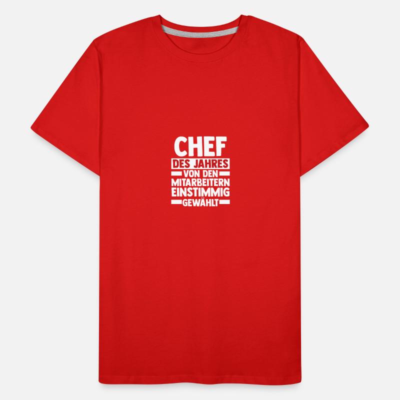 Teamleiter Chef Abschied Männer Premium Bio T-Shirt