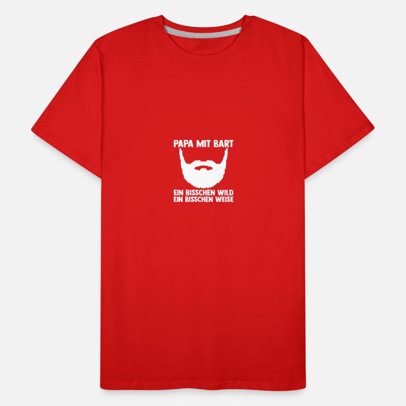 Dad with a beard Men's Premium Organic T-Shirt