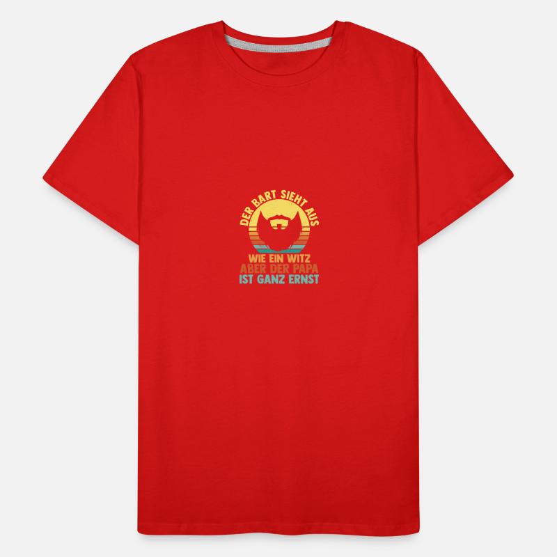Dad with a beard Men's Premium Organic T-Shirt
