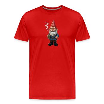 Pipe gnomes - Men's Premium Organic T-Shirt - red - Front - Damien (186cm)