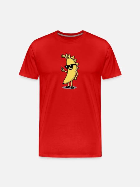 Funny banana - Men's Premium Organic T-Shirt - red