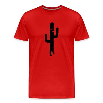 The Cactus from Cactus Run - Männer Premium Bio T-Shirt - Rot - Vorne - Damien (186cm)