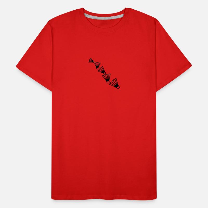 Badmintons Pattern Männer Premium Bio T-Shirt