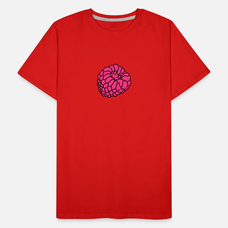 raspberry berries Men's Premium Organic T-Shirt