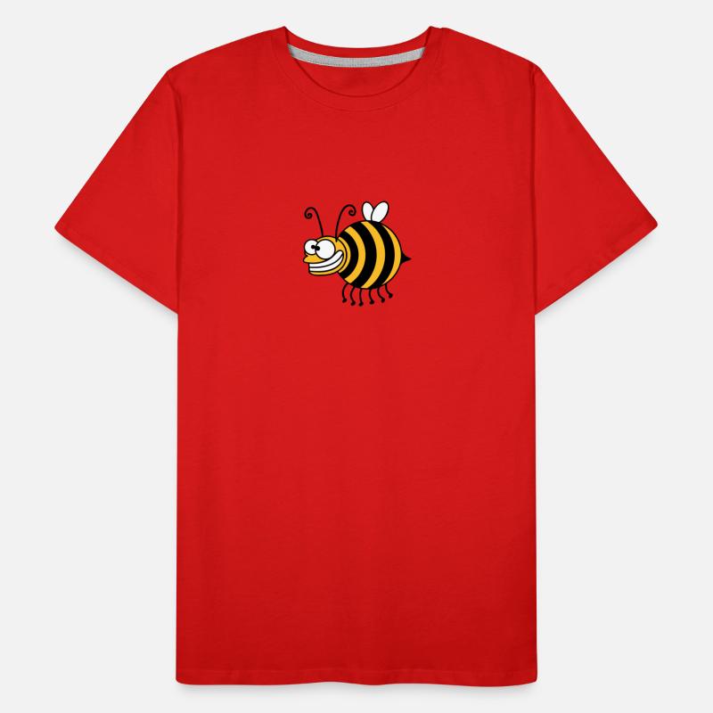 Funny thickness crazy bee Men's Premium Organic T-Shirt