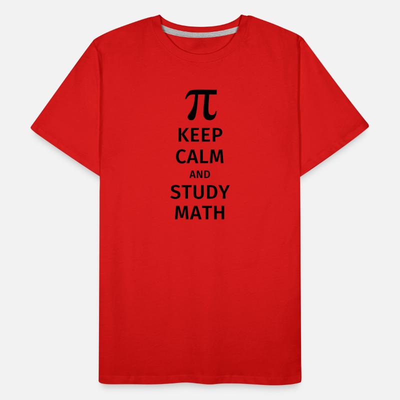 keep calm and study math T-shirt bio Premium Homme