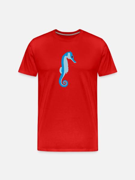seepferdchen_082012_a_3c - Men's Premium Organic T-Shirt - red