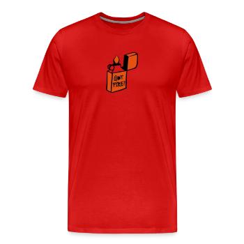 Got Fire? - Männer Premium Bio T-Shirt - Rot - Vorne - Damien (186cm)