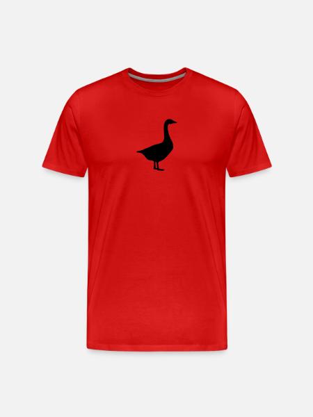 Goose - Men's Premium Organic T-Shirt - red