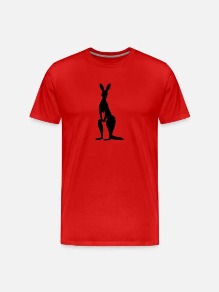 kangaroo - Men's Premium Organic T-Shirt - red