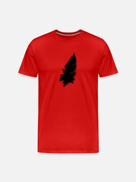 FEATHER - Men's Premium Organic T-Shirt - red