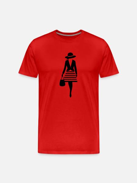 Classy Lady - Men's Premium Organic T-Shirt - red