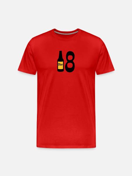 18 - Men's Premium Organic T-Shirt - red