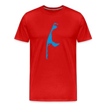 Sylt - Männer Premium Bio T-Shirt - Rot - Vorne - Damien (186cm)