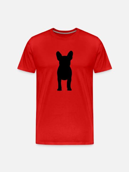 French Bulldog - Men's Premium Organic T-Shirt - red