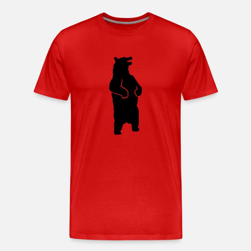 Ours - T-shirt bio Premium Homme - rouge