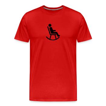 Rocking chair - Men's Premium Organic T-Shirt - red - Front - Damien (186cm)